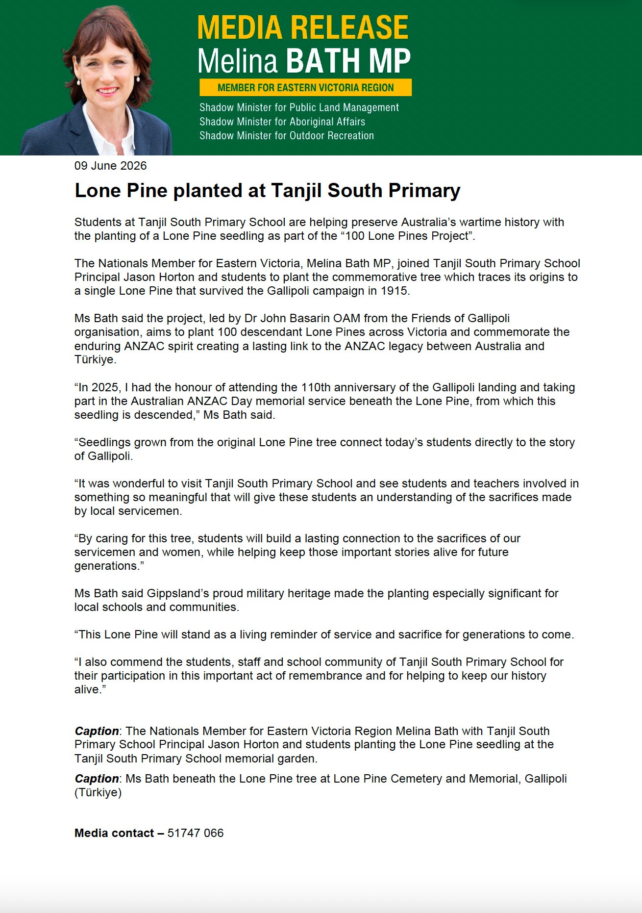 Melinda Bath 100 Lone Pines